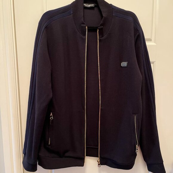 Dolce & Gabbana Man's Black Track Jacket - Picture 4 of 11